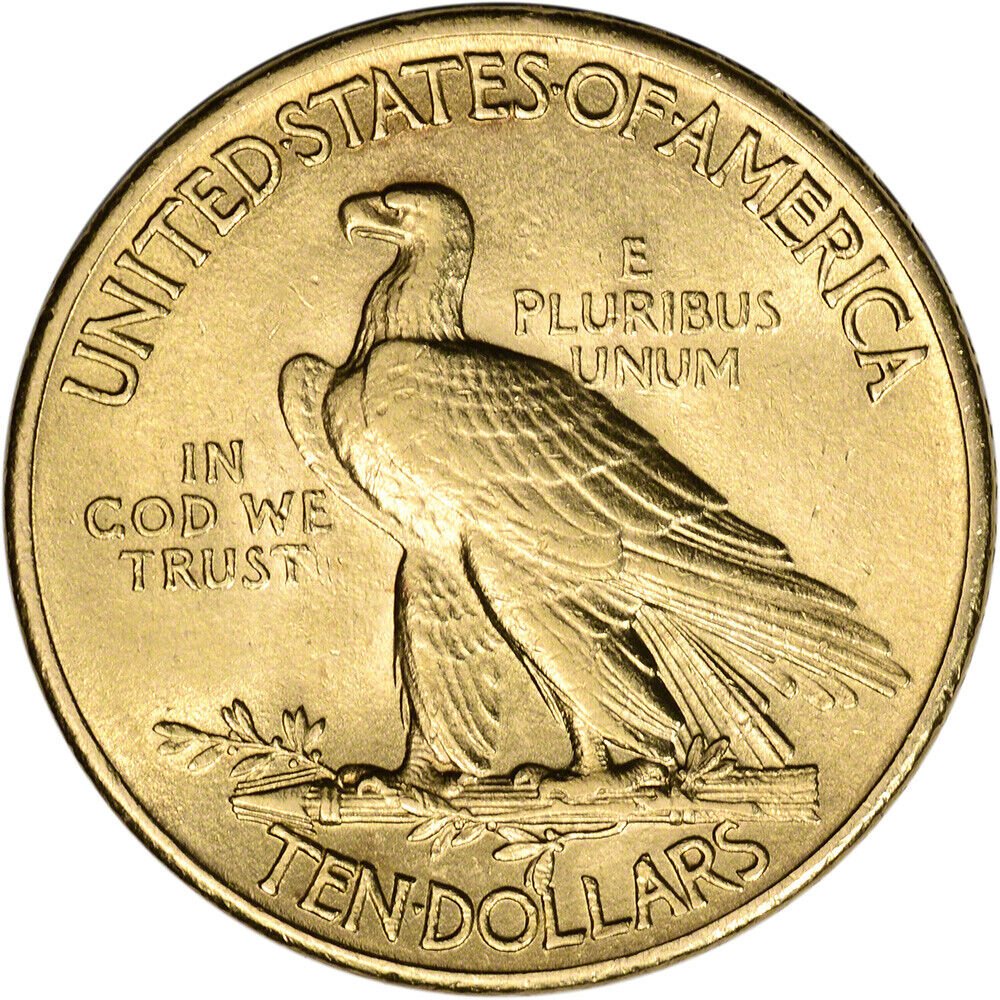 US Indian Gold Eagle AU (Random Year) reverse