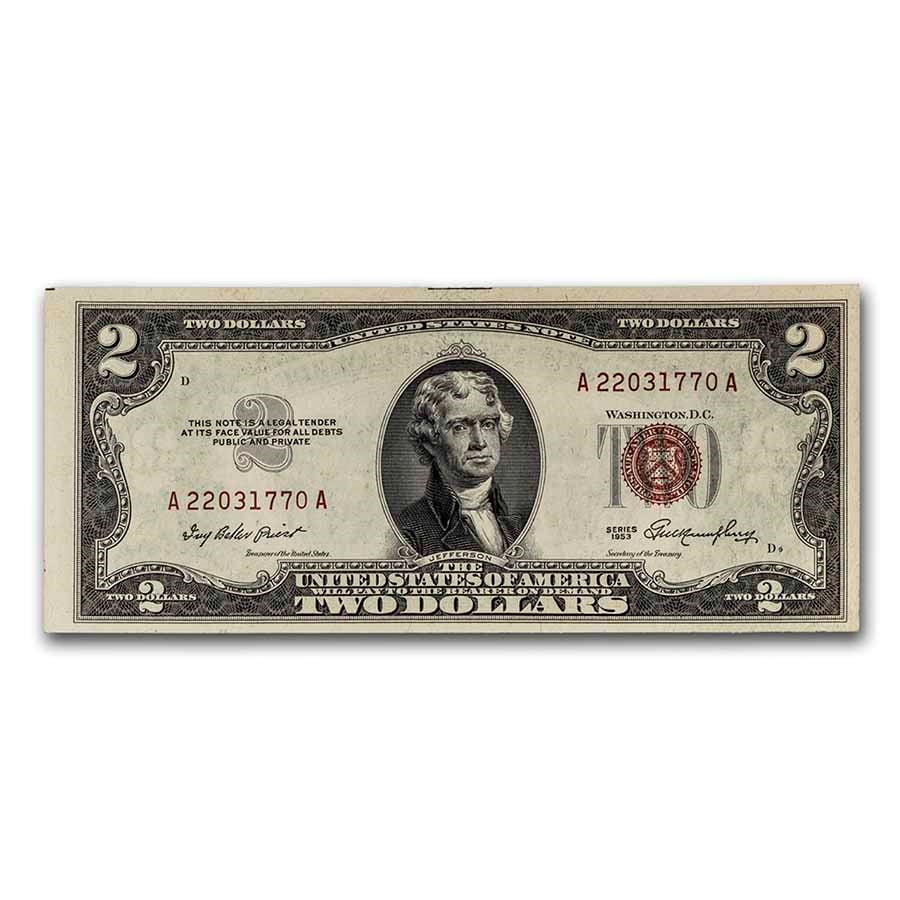 red seal 2 dollar crisp front