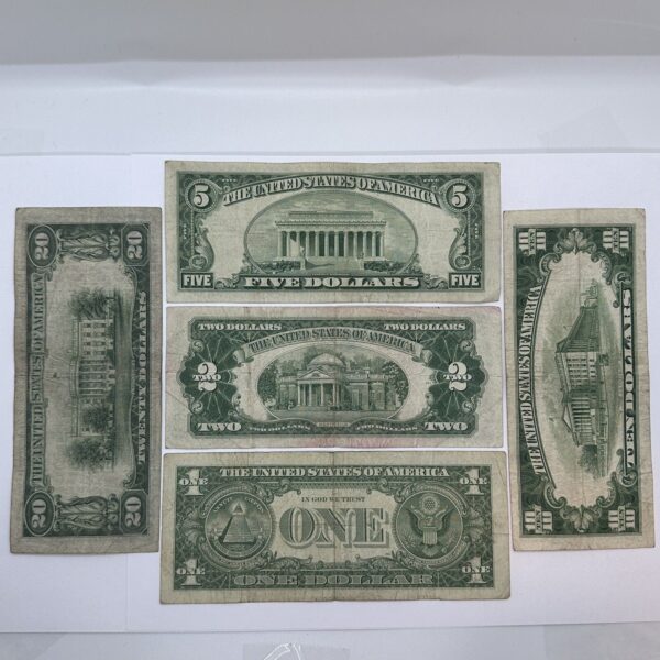 ✯Rare Collectible Old Cash Money✯ Blue Red Green Seal ✯ $20 $10 $5 $2 $1 Dollar✯