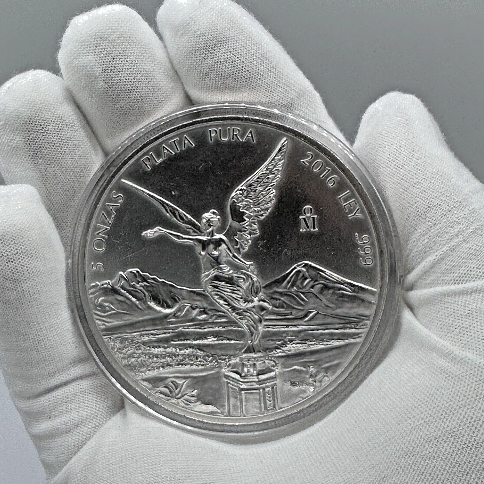 2016 Mexico 5 oz Silver Libertad Onzas in Capsule In Hand Ready to Ship