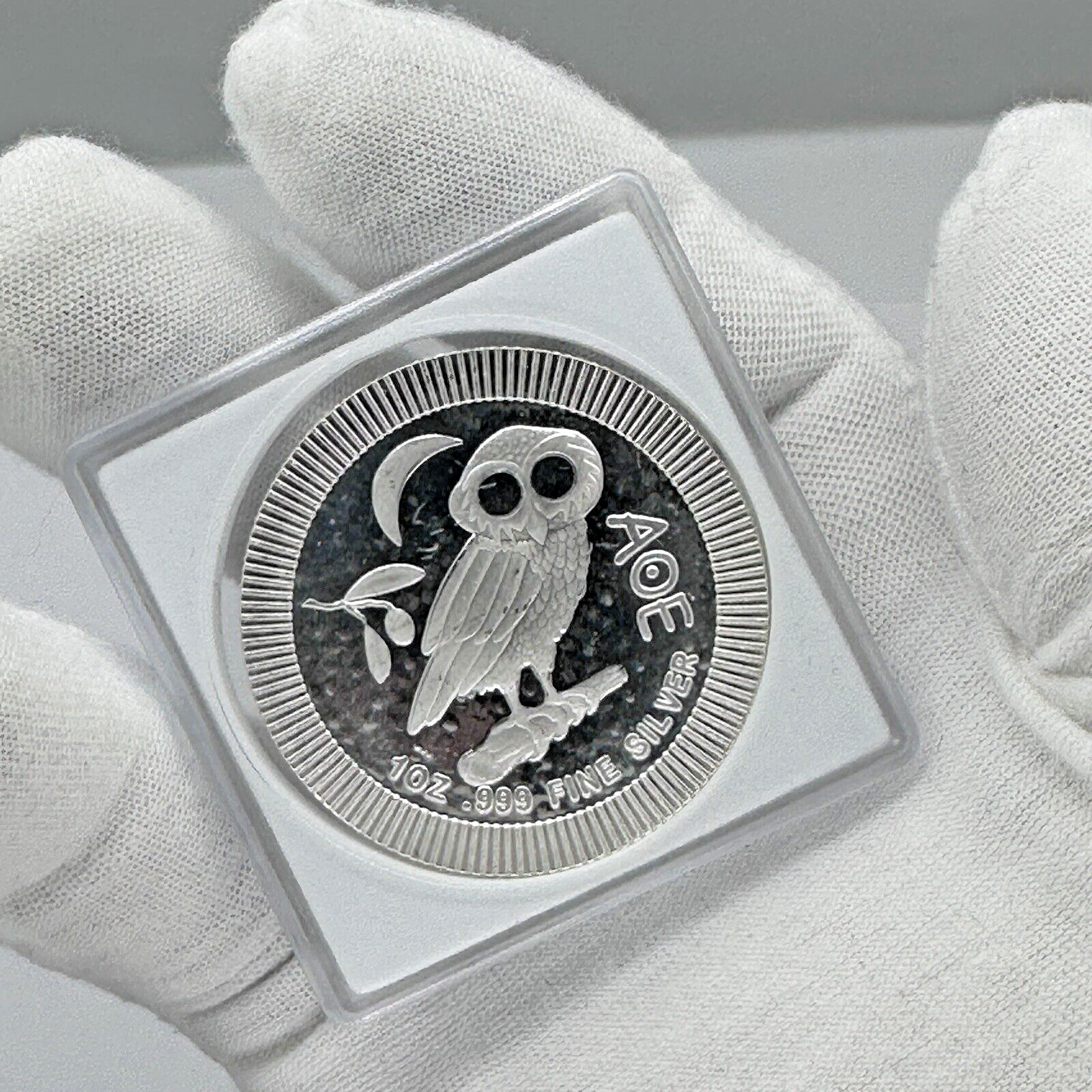 2022 1 oz Niue Silver Athenian Owl Stackable Coin .999 Fine - New Zealand Mint