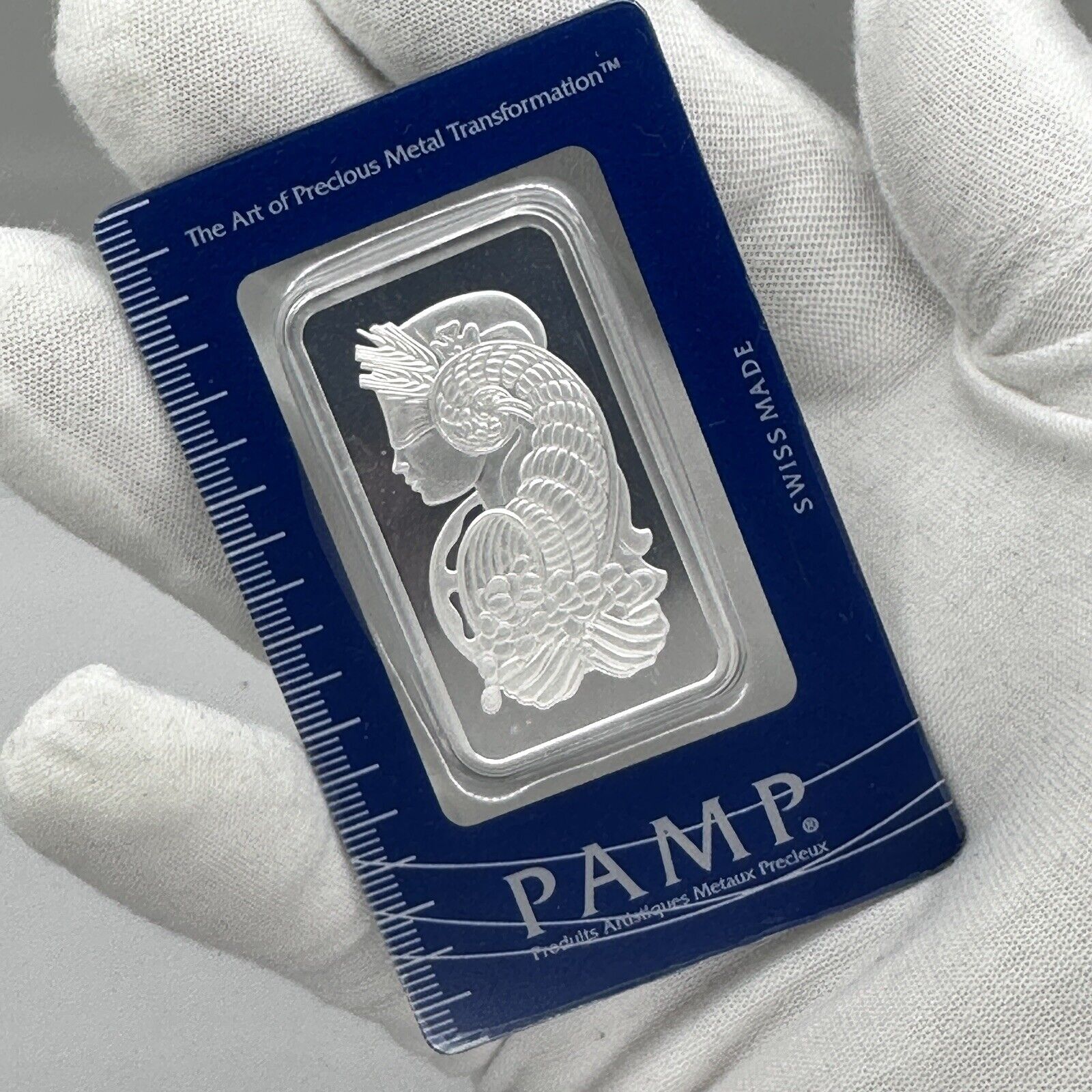 1 oz Pamp Suisse Lady Fortuna .999 Fine Silver Bar - In Assay Card - In Stock