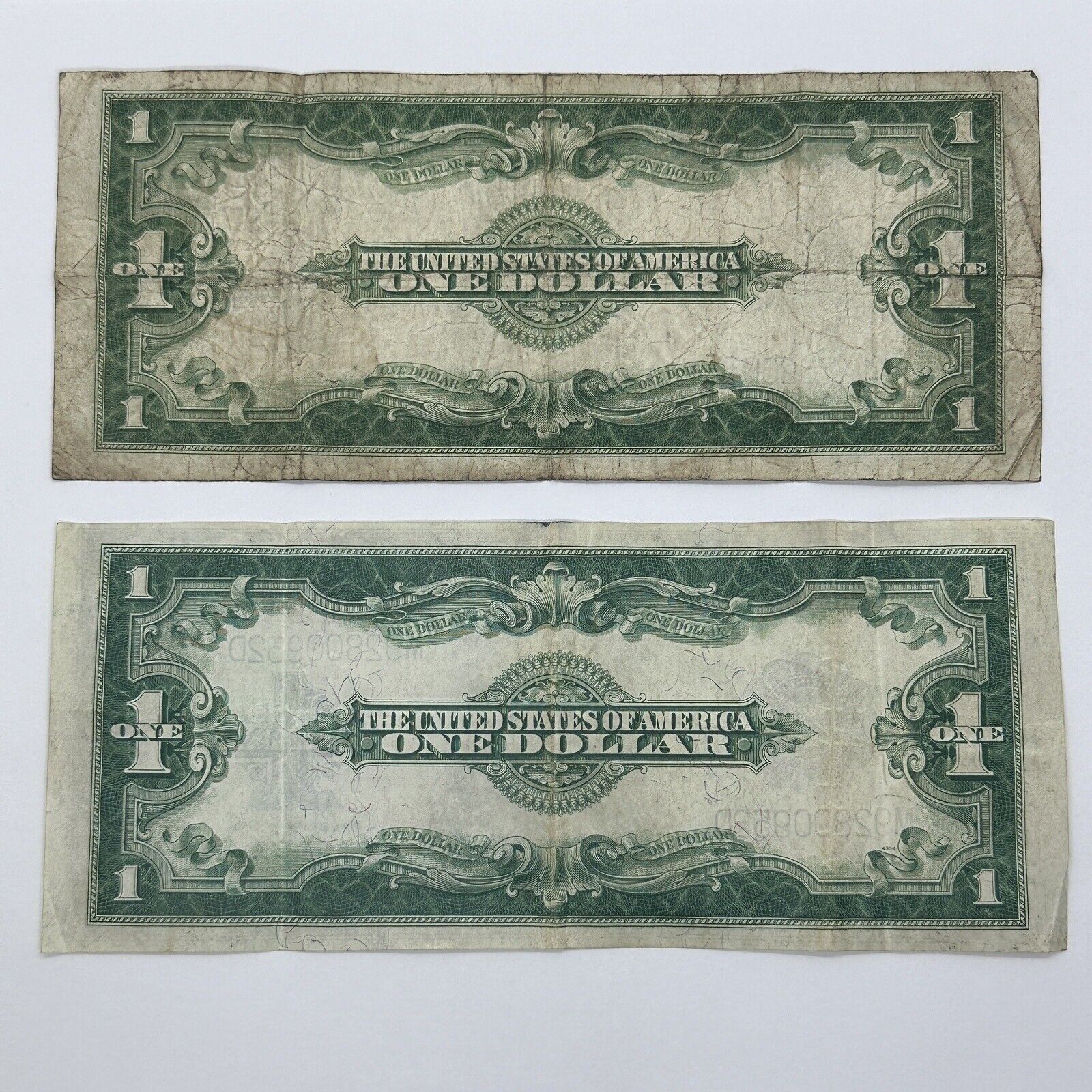 Rare 1923 $1 One Dollar US Silver Certificate Blue Seal Large Horse Blanket Note_5