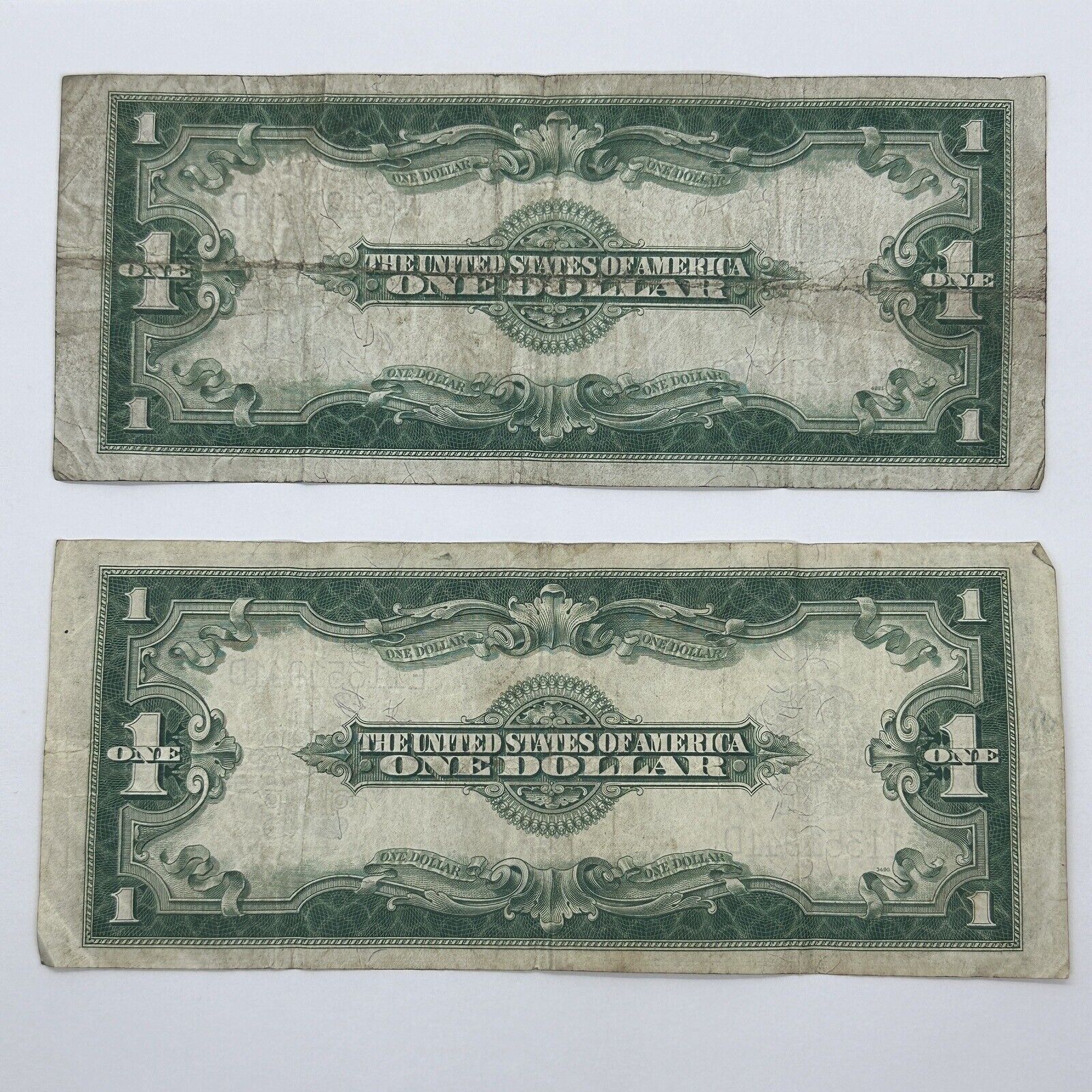 Rare 1923 $1 One Dollar US Silver Certificate Blue Seal Large Horse Blanket Note_9