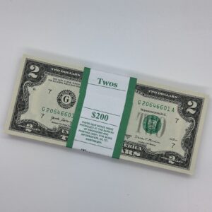 20x Rare Sequential Crisp Uncirculated Two Dollar Bill $2 Federal Reserve Note