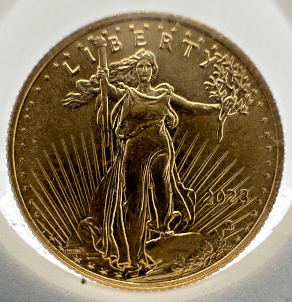 2023 1/10 oz American Gold Eagle Coin BU in Capsule with Gasket – Free Shipping!_0