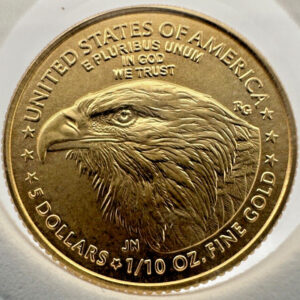 2023 1/10 oz American Gold Eagle Coin BU in Capsule with Gasket - Free Shipping!