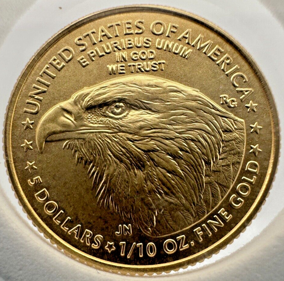 2023 1/10 oz American Gold Eagle Coin BU in Capsule with Gasket - Free Shipping!