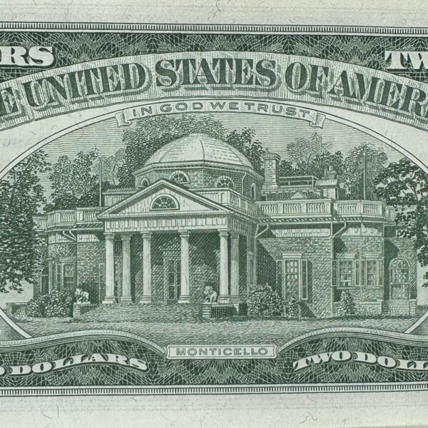 1x Rare 1963 $2 Two Dollar Red Seal Bill Crisp Uncirculated United States Note