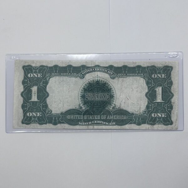 Rare 1899 $1 One Dollar US Silver Certificate Large Note Blue Seal Black Eagle