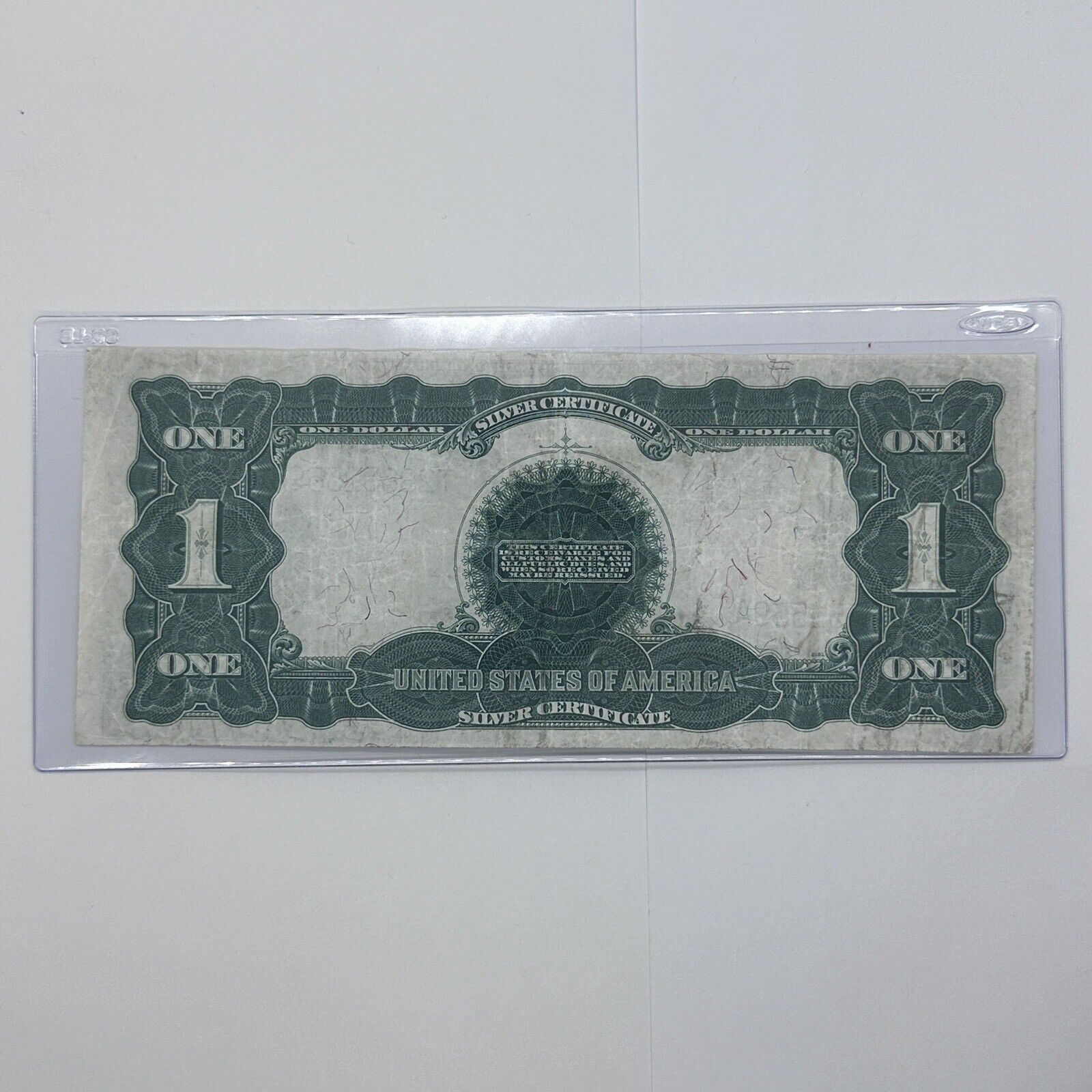 Rare 1899 $1 One Dollar US Silver Certificate Large Note Blue Seal Black Eagle_4