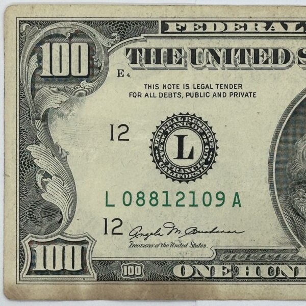 Rare 1981 "Small Face" $100 One Hundred Dollar Bill US Federal Reserve Note