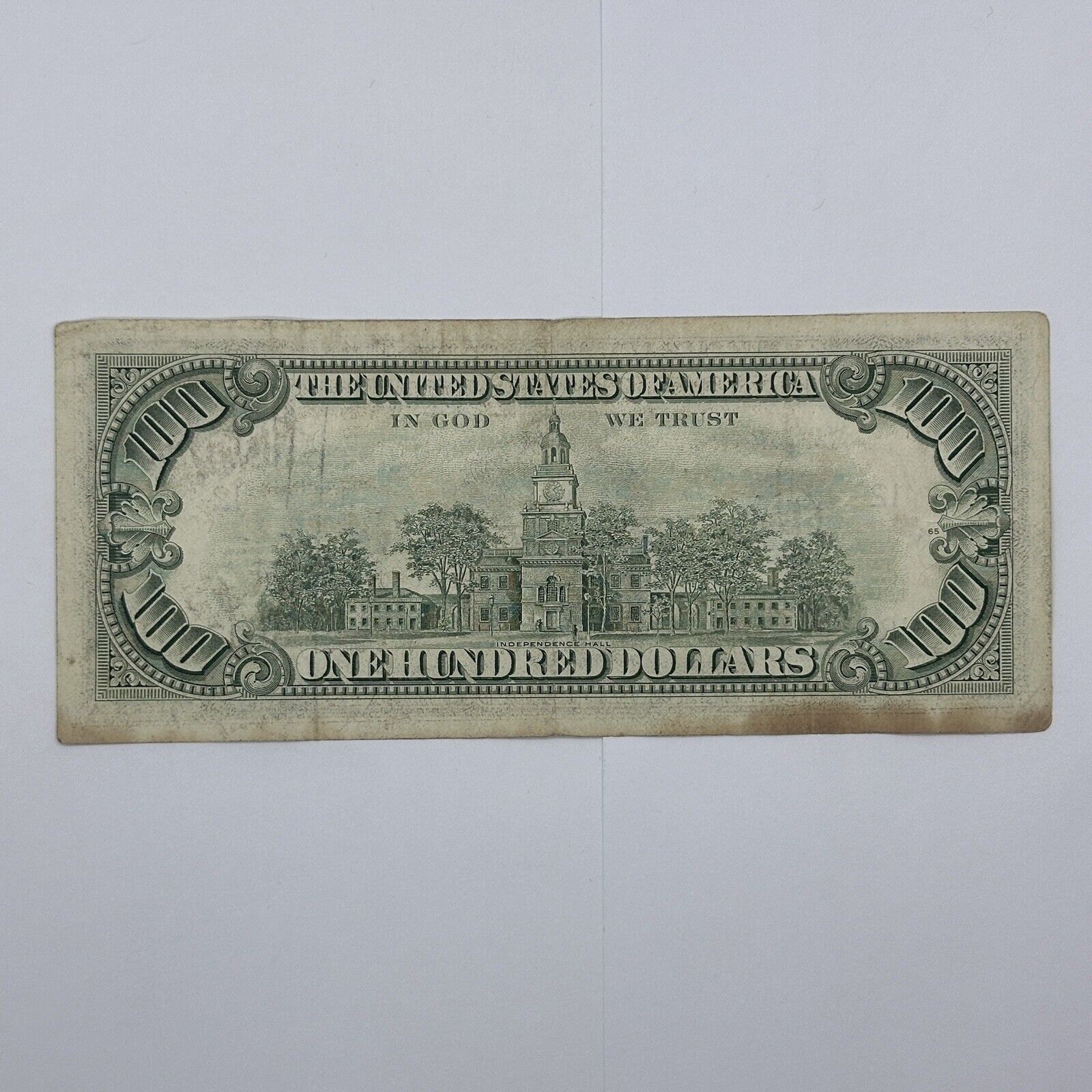 Rare 1981 “Small Face” $100 One Hundred Dollar Bill US Federal Reserve Note_4