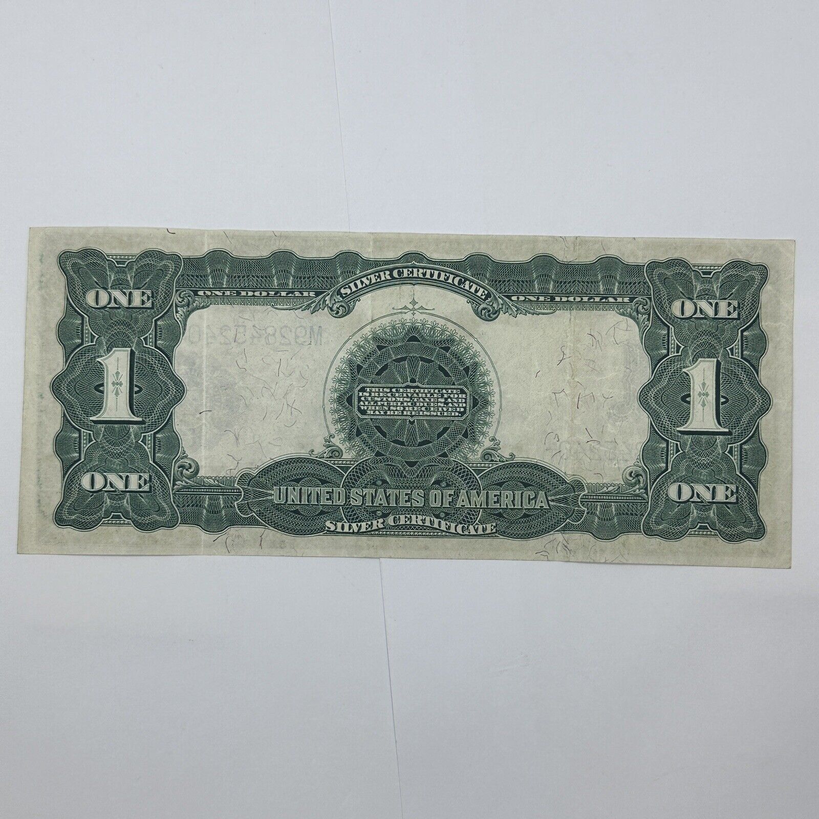 1899 $1 One Dollar US Silver Certificate Large Note Blue Seal Black Eagle_5