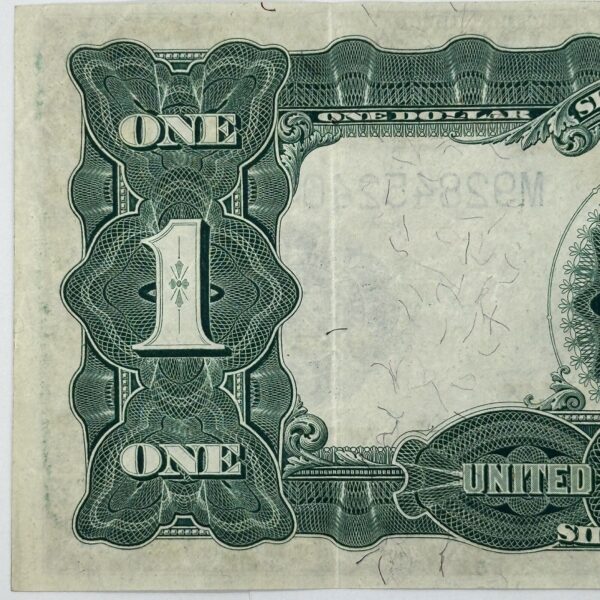 1899 $1 One Dollar US Silver Certificate Large Note Blue Seal Black Eagle