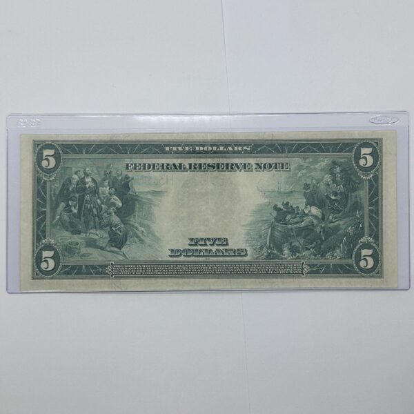 Rare 1914 $5 Five Dollar United States Federal Reserve Note Large Blue Seal Bill