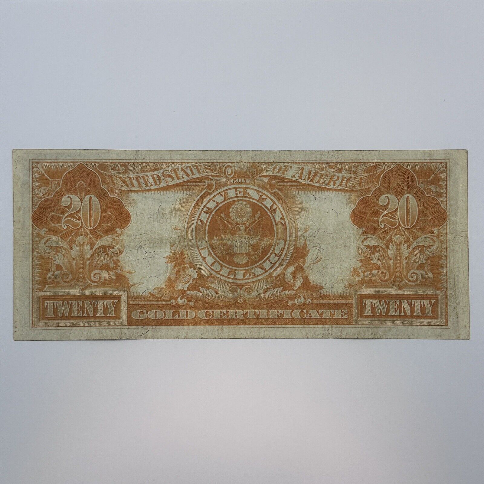 1922 $20 Twenty Dollar United States US Gold Certificate Large Sized Note_4