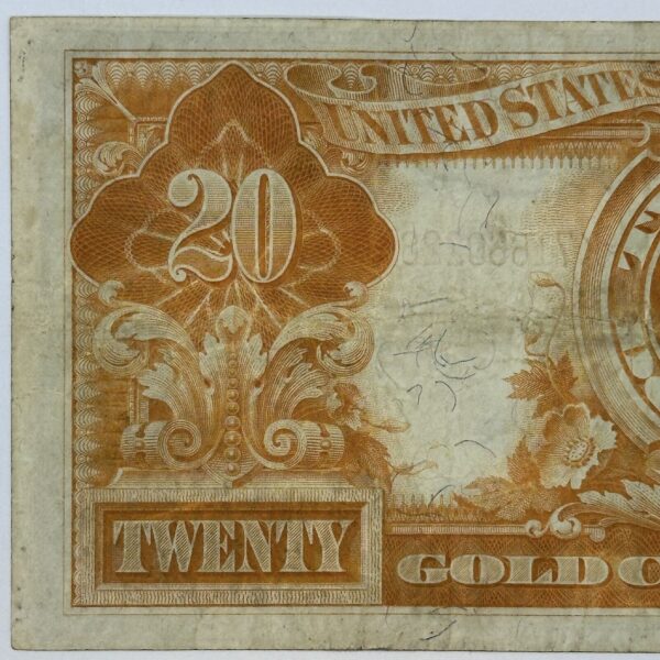 1922 $20 Twenty Dollar United States US Gold Certificate Large Sized Note