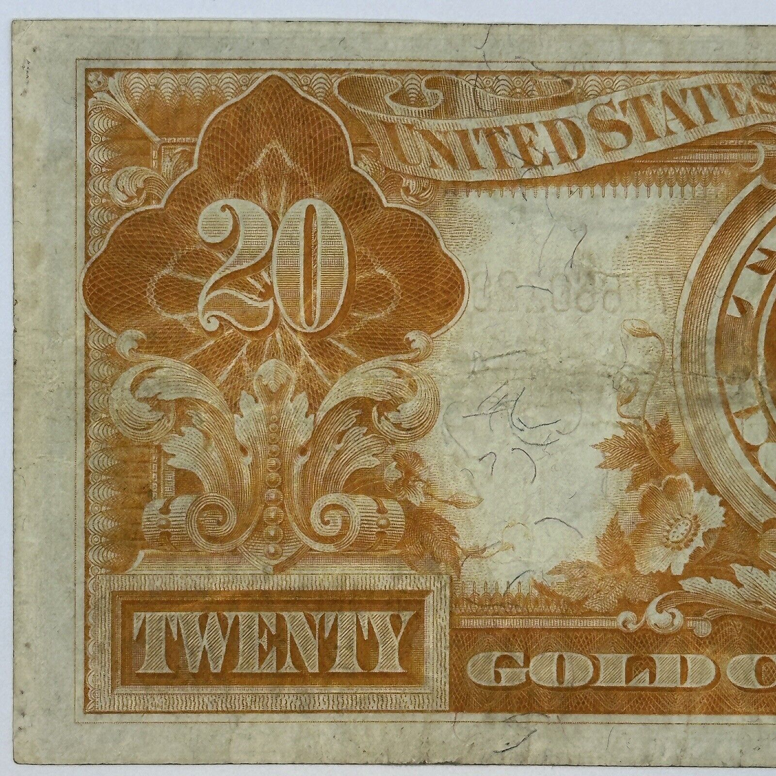 1922 $20 Twenty Dollar United States US Gold Certificate Large Sized Note_5