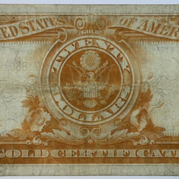 1922 $20 Twenty Dollar United States US Gold Certificate Large Sized Note