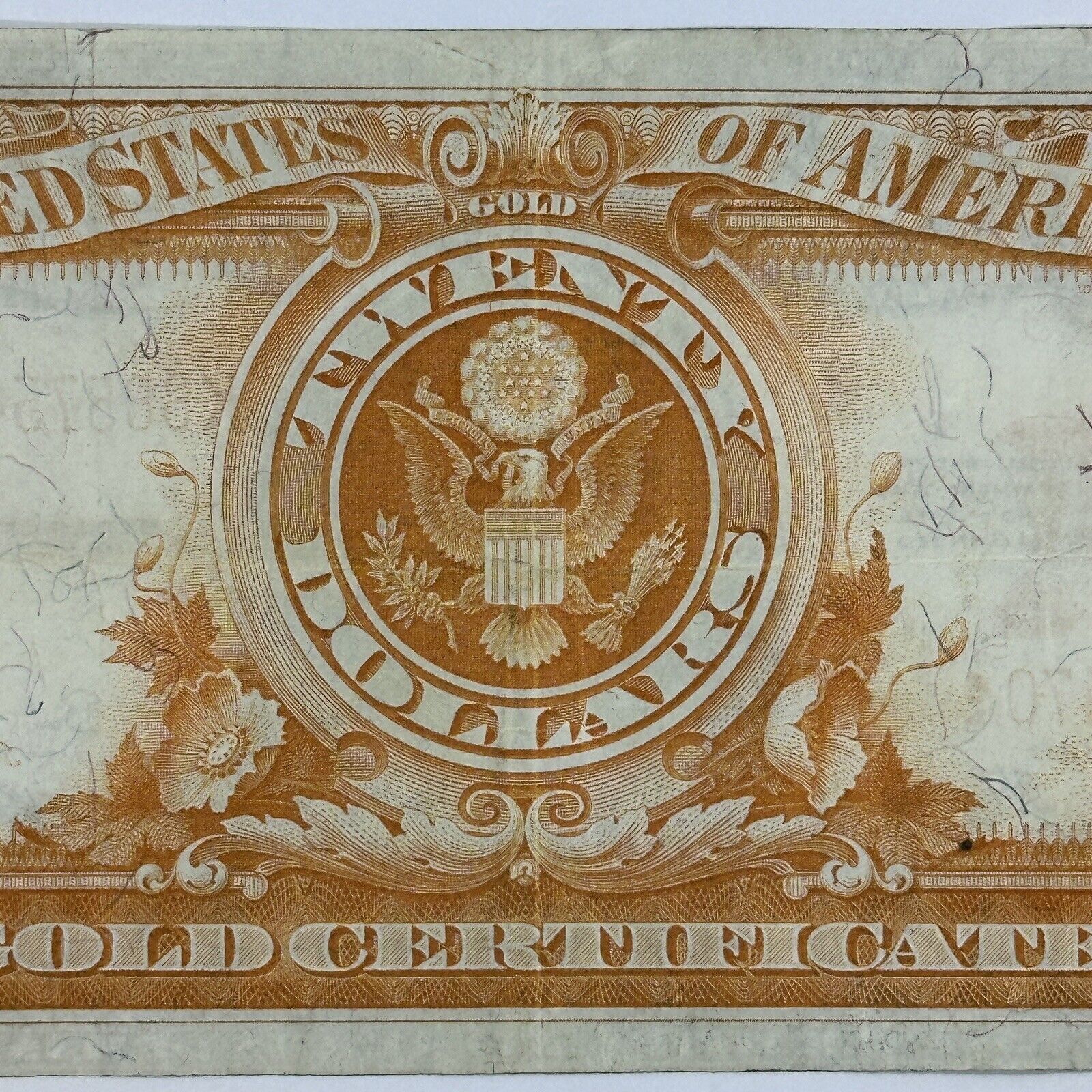 1922 $20 Twenty Dollar United States US Gold Certificate Large Sized Note