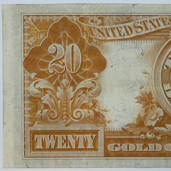 1922 $20 Twenty Dollar United States US Gold Certificate Large Sized Note