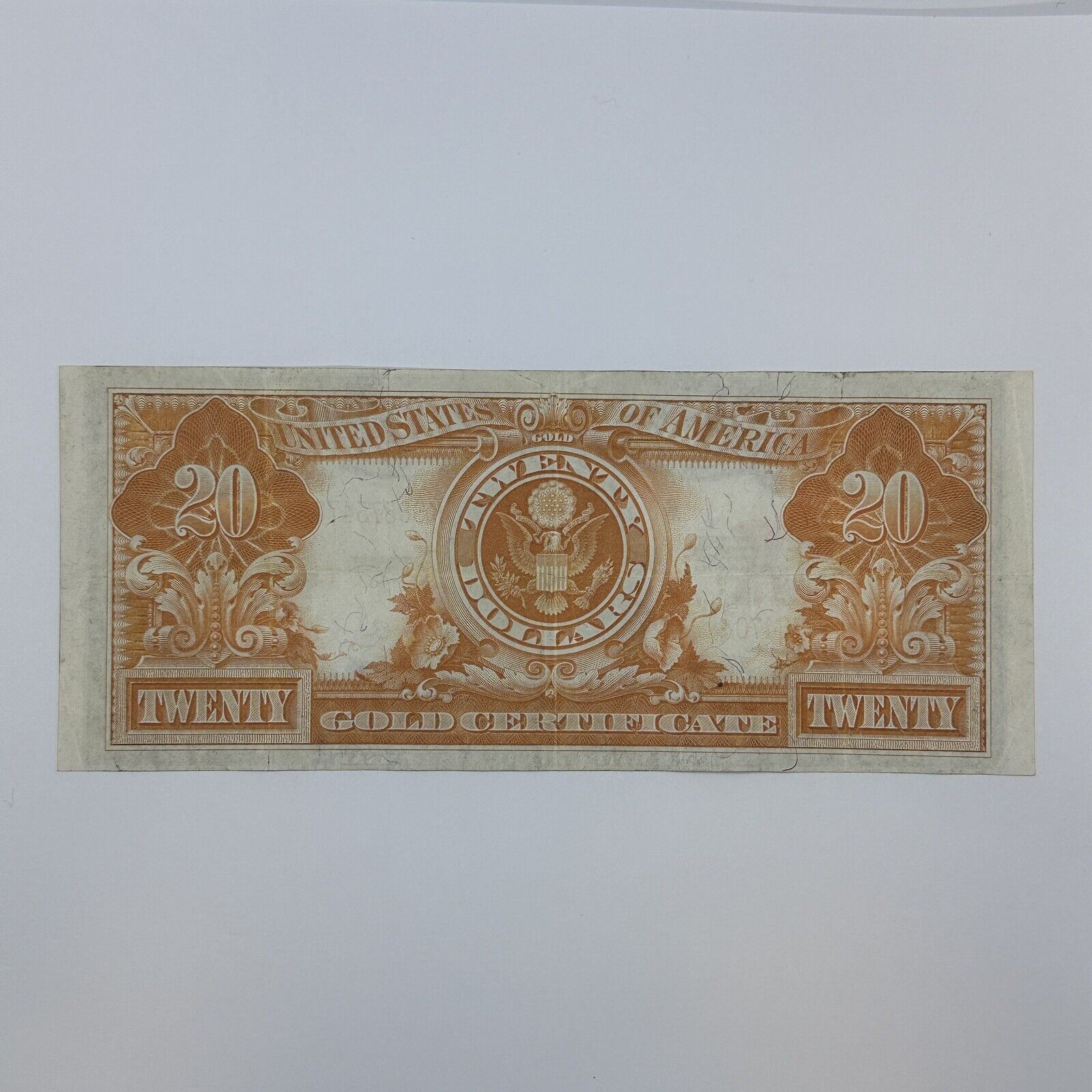 1922 $20 Twenty Dollar United States US Gold Certificate Large Sized Note_3